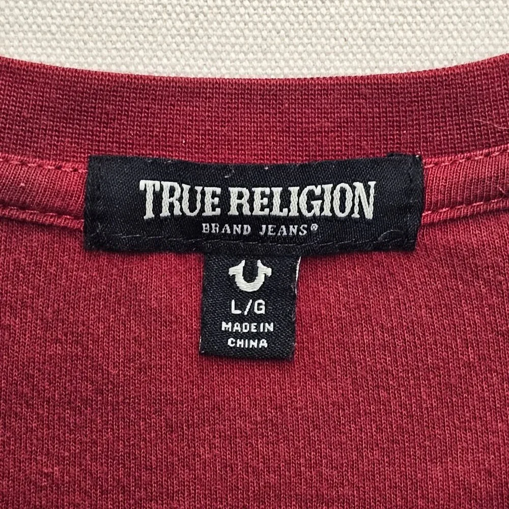 True Religion Thermal Long Sleeve T Shirt L